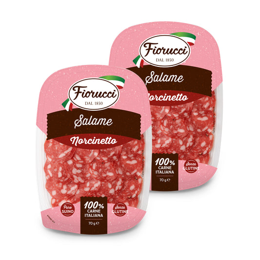 Special Pack X 2 - Salame Norcinetto 100 per 100 Carne Italiana 70g