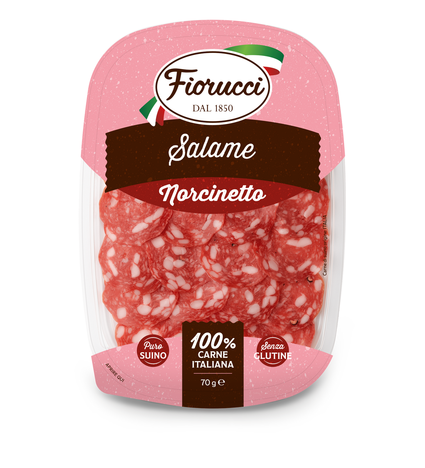 Salame Norcinetto 100% Nazionale affettato 70g
