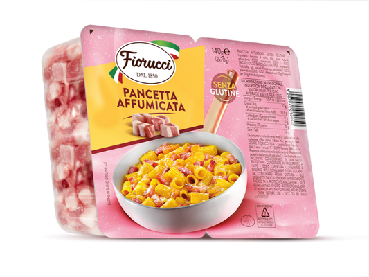 Pancetta affumicata a cubetti 140g