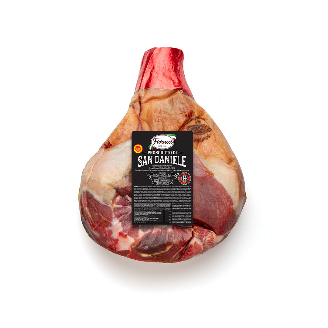 Crudo San Daniele DOP S/O Pronto Taglio - 100% Carne Nazionale - stagionatura 14 mesi - 7,5 Kg